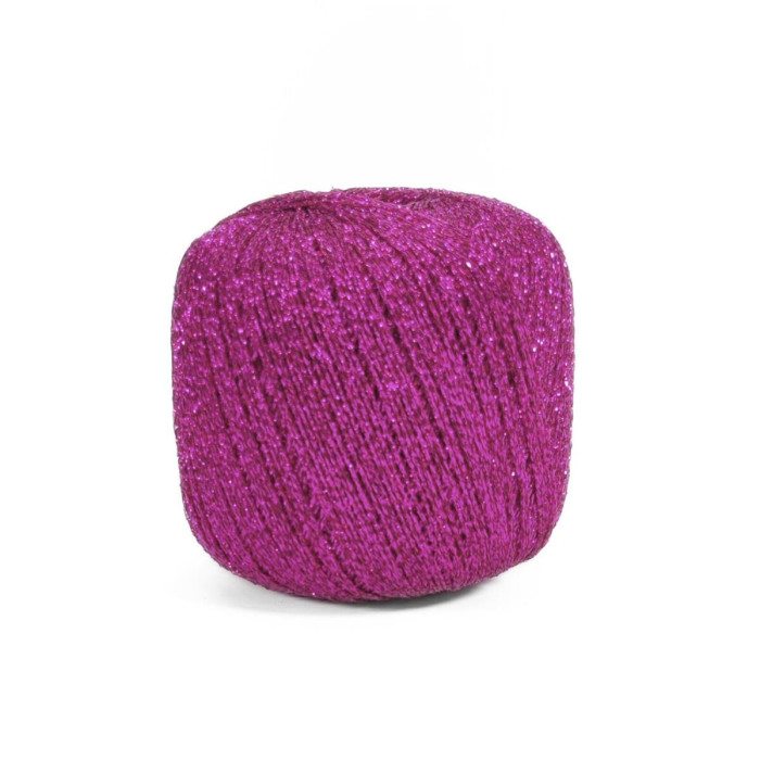 30780 Пряжа Lana Gatto New Glitter, 25г - 300м, фуксія, 100% поліестер