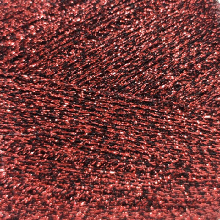 30782 Пряжа Lana Gatto New Glitter, 25г - 300м, темно-червоний, 100% поліестер