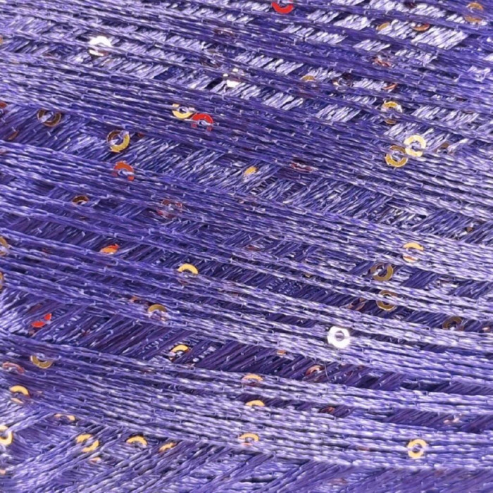 30788 Пряжа Lana Gatto Paillettes, 25г - 195м, фіолетовий, 100% поліестер