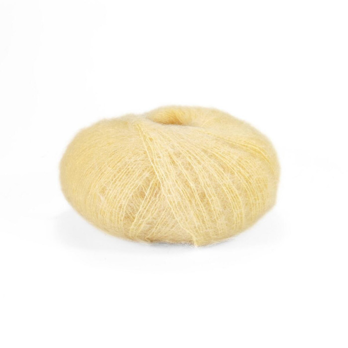 30792 Пряжа Lana Gatto Silk Mohair, 25г - 212м, ванільний крем, 75% супер кідмохер, 25% шовк