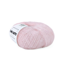 30794 Пряжа Lana Gatto Silk Mohair, 25г - 212м, рожевий кварц, 75% супер кідмохер, 25% шовк