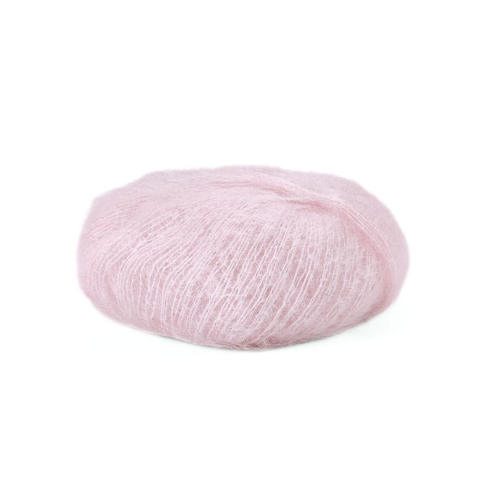 30794 Пряжа Lana Gatto Silk Mohair, 25г - 212м, рожевий кварц, 75% супер кідмохер, 25% шовк