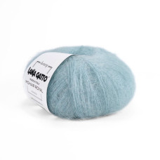 30796 Пряжа Lana Gatto Mohair Royal, 25г - 215м, блакитна крига, 80% кід мохер, 20% нейлон