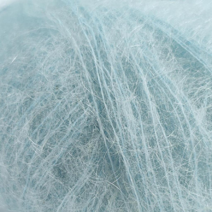 30796 Пряжа Lana Gatto Mohair Royal, 25г - 215м, блакитна крига, 80% кід мохер, 20% нейлон