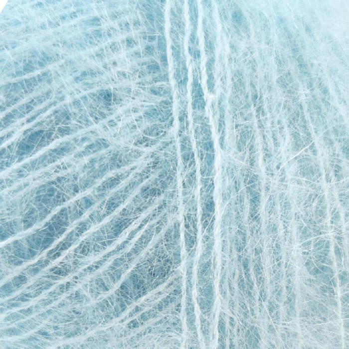 30796 Пряжа Lana Gatto Silk Mohair, 25г - 212м, блакитна крига, 75% супер кідмохер, 25% шовк