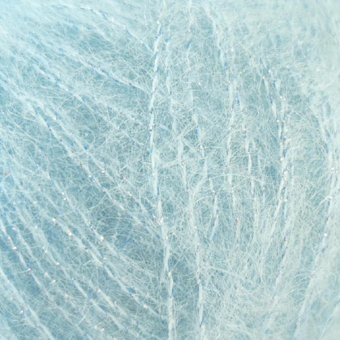 30796 Пряжа Lana Gatto Silk Mohair Lux, 25г - 210м, блакитна крига, 78% cуперкід мохер, 14% шовк, 4% нейлон, 4% поліамід