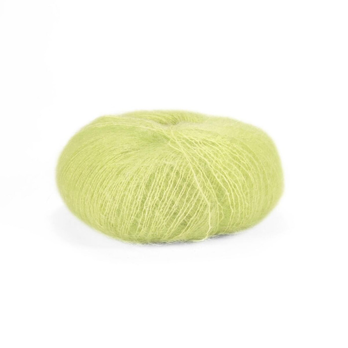 30797 Пряжа Lana Gatto Silk Mohair, 25г - 212м, фісташковий, 75% супер кідмохер, 25% шовк