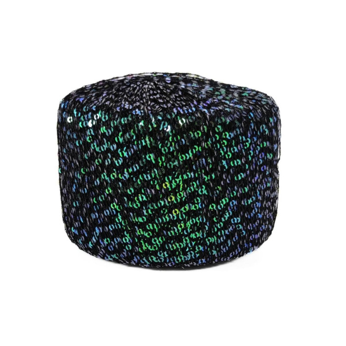 30873 Пряжа Lana Gatto Melodia, 25г - 130м, чорно-зелений, 55% поліамід, 45% поліестер