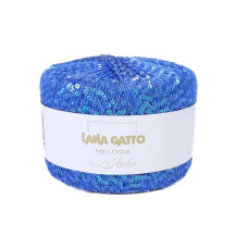 30874 Пряжа Lana Gatto Melodia, 25г - 130м, блакитний, 55% поліамід, 45% поліестер