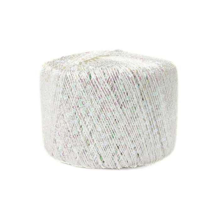 30876 Пряжа Lana Gatto Melodia, 25г - 130м, білий, 55% поліамід, 45% поліестер