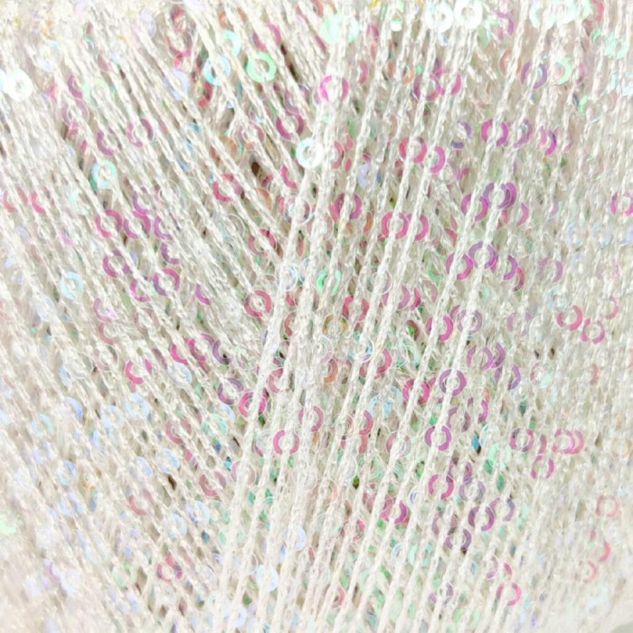 30876 Пряжа Lana Gatto Melodia, 25г - 130м, білий, 55% поліамід, 45% поліестер