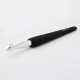 30877 KnitPro Гачок Aluminum 2,25 мм - з чорною ручкою та срібним наконечником, алюміній