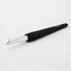 30897 KnitPro Гачок Aluminum 2,75 мм - з чорною ручкою та срібним наконечником, алюміній
