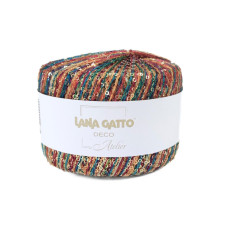 30904 Пряжа Lana Gatto Deco, 25г - 112м, мультиколор мікс, 55% поліамід, 45% поліестер