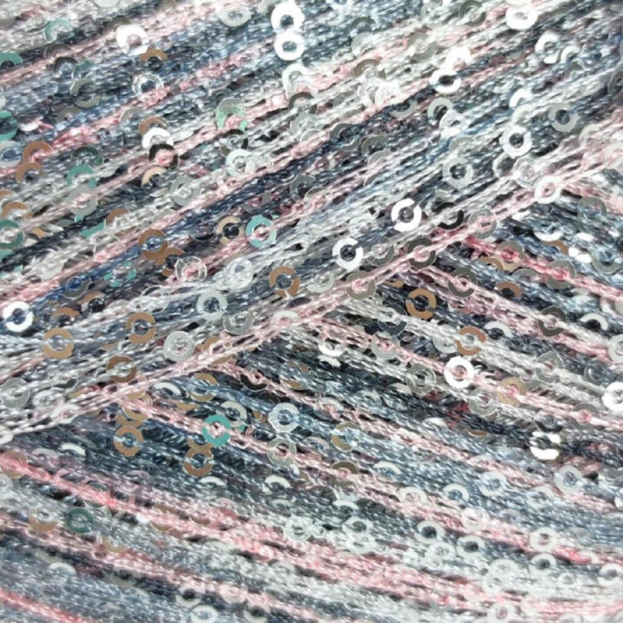 30908 Пряжа Lana Gatto Deco, 25г - 112м, сірий мікс, 55% поліамід, 45% поліестер