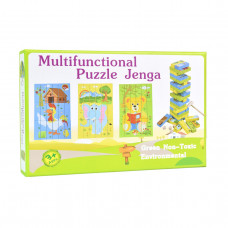 30980 Дерев'яна джанга-пазл Multifunctional Puzzle Jenga. Strateg. Настільна гра українською мовою (Стратег)