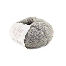 31 Пряжа Laines du Nord Ciliegia, 50г - 150м, світло-сірий, 100% альпака бебі