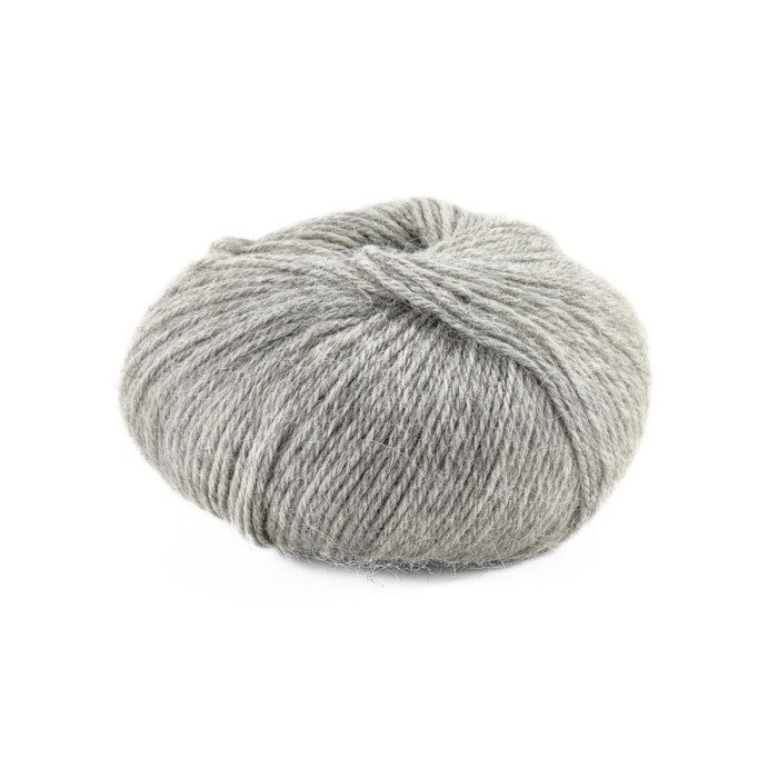 31 Пряжа Laines du Nord Ciliegia, 50г - 150м, світло-сірий, 100% альпака бебі