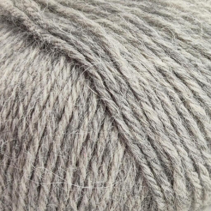 31 Пряжа Laines du Nord Ciliegia, 50г - 150м, світло-сірий, 100% альпака бебі