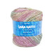 31023 Пряжа Lana Gatto Kenia, 100г - 250м, рожевий-бежевий-м'ятний мікс, 36% бавовна, 36% льон, 28% віскоза