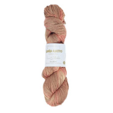 31054 Пряжа Lana Gatto Dubai, 100г - 270м, бронзовий мікс, 72% шовк, 28% бавовна