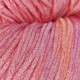 31055 Пряжа Lana Gatto Dubai, 100г - 270м, рожево-червоний мікс, 72% шовк, 28% бавовна