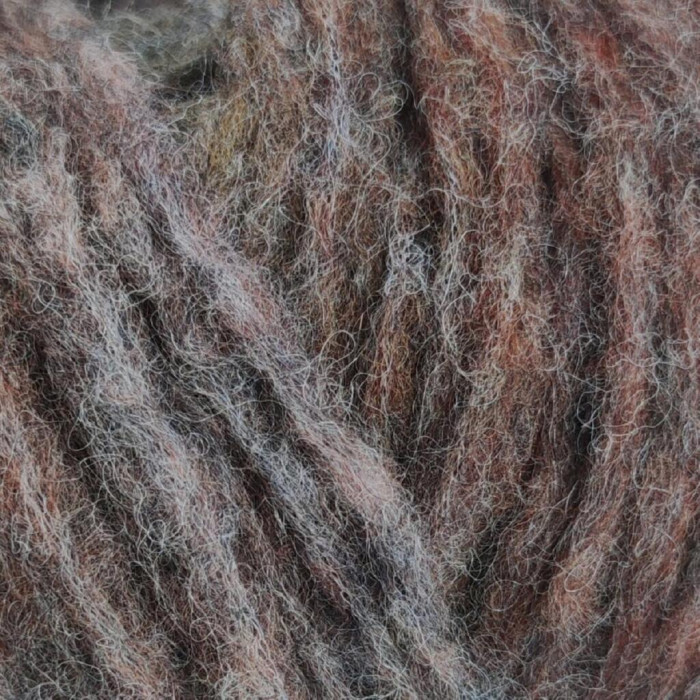 31084 Пряжа Lana Gatto Dublino, 100г - 250м, синій-коричневий-бордовий мікс, 41% альпака, 41% вовна, 18% нейлон