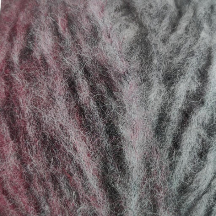 31086 Пряжа Lana Gatto Dublino, 100г - 250м, сірий-рожевий мікс, 41% альпака, 41% вовна, 18% нейлон