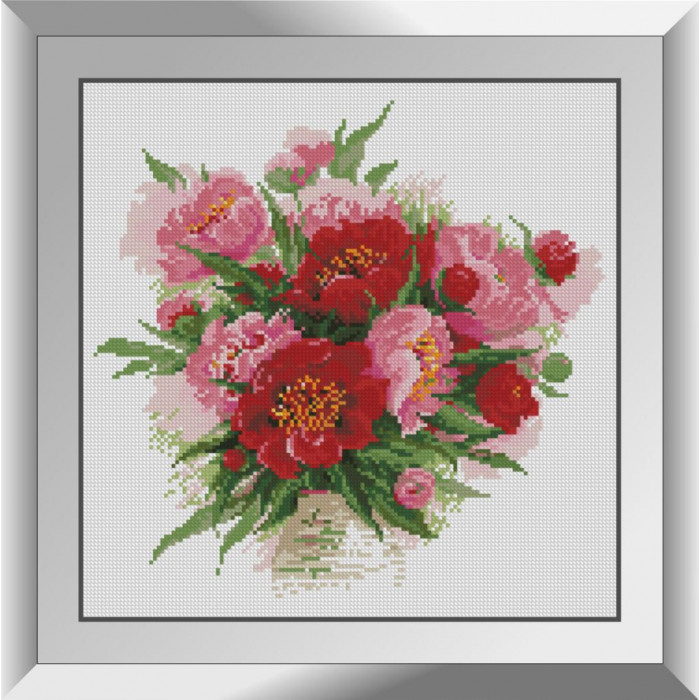 31088 Рожеві тюльпани. Dream Art. Набір алмазної мозаїки (квадратні, повна)