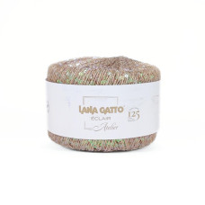 31096 Пряжа Lana Gatto Eclair, 25г - 130м, кориця-бежевий, 100 нейлон