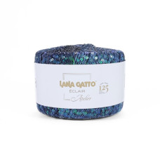 31099 Пряжа Lana Gatto Eclair, 25г - 130м, синій, 100 нейлон