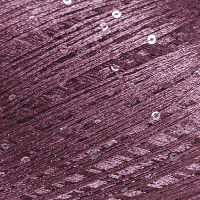 31157 Пряжа Lana Gatto Paillettes, 25г - 195м, винний, 100% поліестер