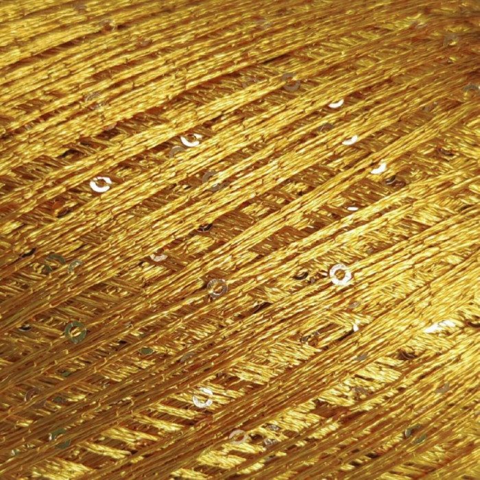 31163 Пряжа Lana Gatto Paillettes, 25г - 195м, помаранчевий, 100% поліестер