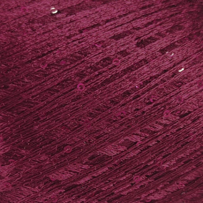 31164 Пряжа Lana Gatto Paillettes, 25г - 195м, бордовий, 100% поліестер