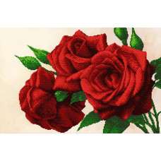 АХ2-011 Королівські троянди. А-строчка. Схема на тканині для вишивання бісером