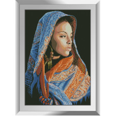 31356 Африканська дівчина. Dream Art. Набір алмазної мозаїки  (квадратні, повна)