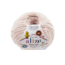 314 Пряжа Cotton Gold Hobby New  50г-165мм (персиковий). Alize