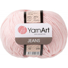 18 Пряжа Jeans 50гр - 160м (Блідо-рожевий) YarnArt