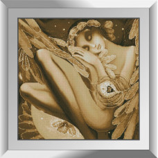 31737 Сплячий ангел. Dream Art. Набір алмазної мозаїки (квадратні, повна)