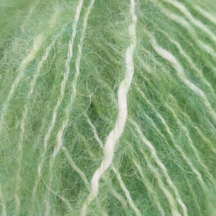 32 Пряжа Adriafil Zucchero Filato, 50г - 175м, зелений, 18% альпака, 50% бавовна, 32% вовна