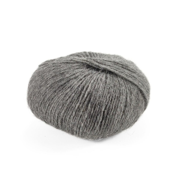 32 Пряжа Laines du Nord Ciliegia, 50г - 150м, сірий, 100% альпака бебі