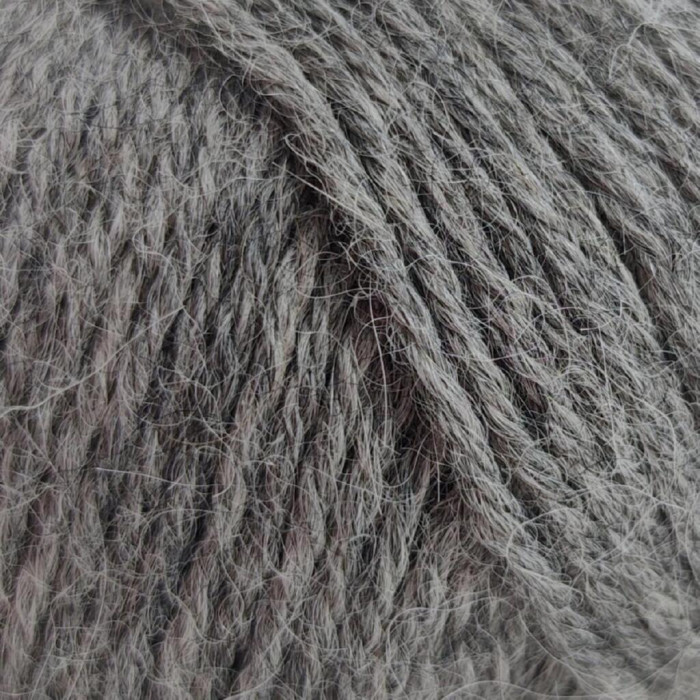 32 Пряжа Laines du Nord Ciliegia, 50г - 150м, сірий, 100% альпака бебі