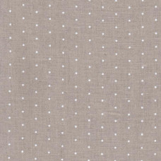 3217/1399 канва, отрез 36х46 см, Edinburgt Mini Dots 36 Zweigart, лен с белыми мини точками, 100% лен