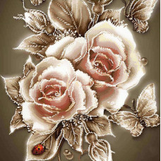 ТА-090 Карамельні троянди. Тела Артіс. Схема для вишивання бісером