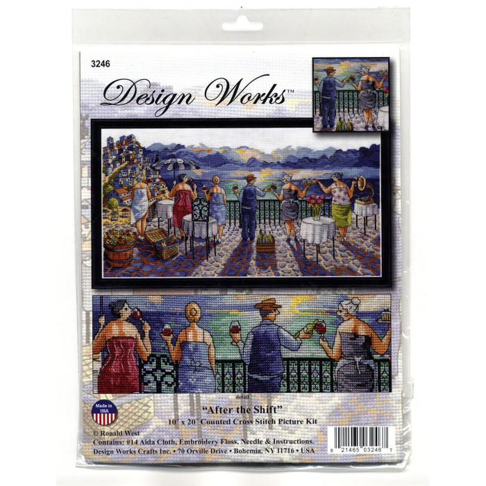 3246 Design Works Набір для вишивки рахунковим хрестиком - Після зміни 50,8x25,4 см, Aida14