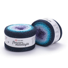 3254 Пряжа Flowers Moonlight 260г-1000м (різнокольоровий). YarnArt