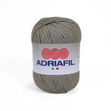 33 Пряжа Adriafil Genesi, 50г - 150м, сірий, 25% шовк, 75% бавовна