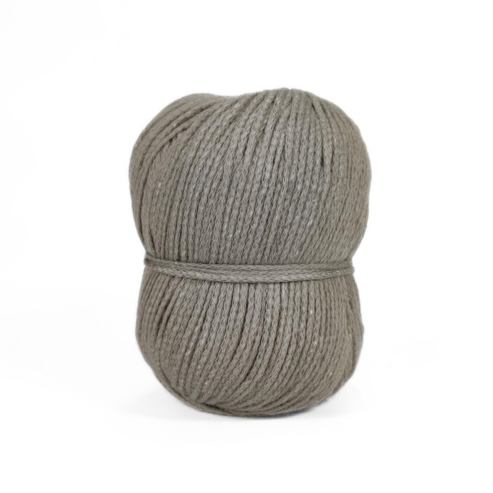 33 Пряжа Adriafil Genesi, 50г - 150м, сірий, 25% шовк, 75% бавовна