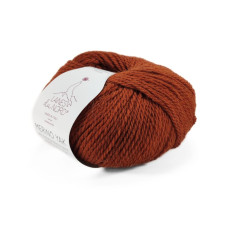 33 Пряжа Laines du Nord Merino Yak, 50г - 115м, теракотовий, 15% альпака, 15% як, 70% вовна