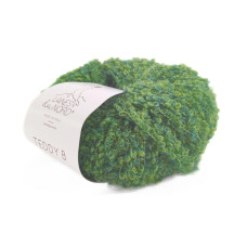 33 Пряжа Laines du Nord Teddy B, 50г - 120м, салатовий, 75% альпака, 10% вовна, 15% поліамід